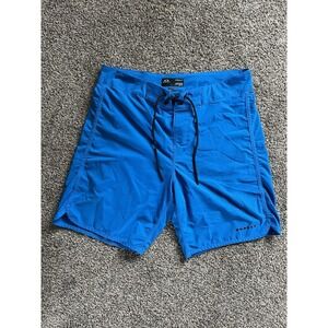 Oakley Performance Fit Board Shorts in Blue Size 33 Surfer Athletic Sportswear